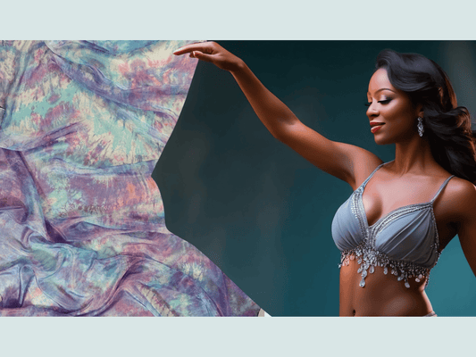 Handmade Ice-Dyed Silk Belly Dance Veil, Hobotai Sarong, Swimsuit Cover Up, Silk Wall Hanging... Happy Silk "Quinn"