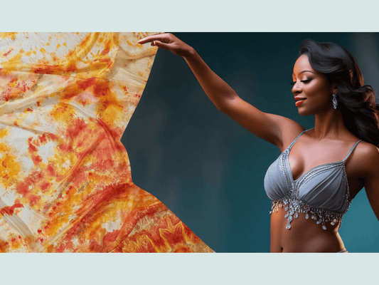 Handmade Ice-Dyed Silk Belly Dance Veil, Hobotai Sarong, Swimsuit Cover Up, Silk Wall Hanging... Happy Silk "Pari"