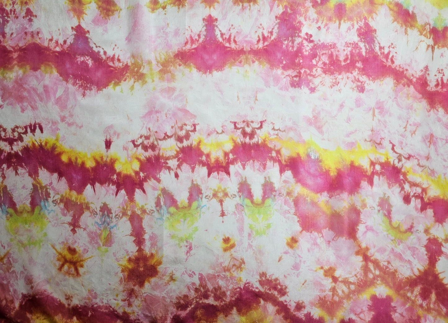 Handmade Ice-Dyed Silk Belly Dance Veil, Hobotai Sarong, Swimsuit Cover Up, Silk Wall Hanging... Happy Silk "Evie"