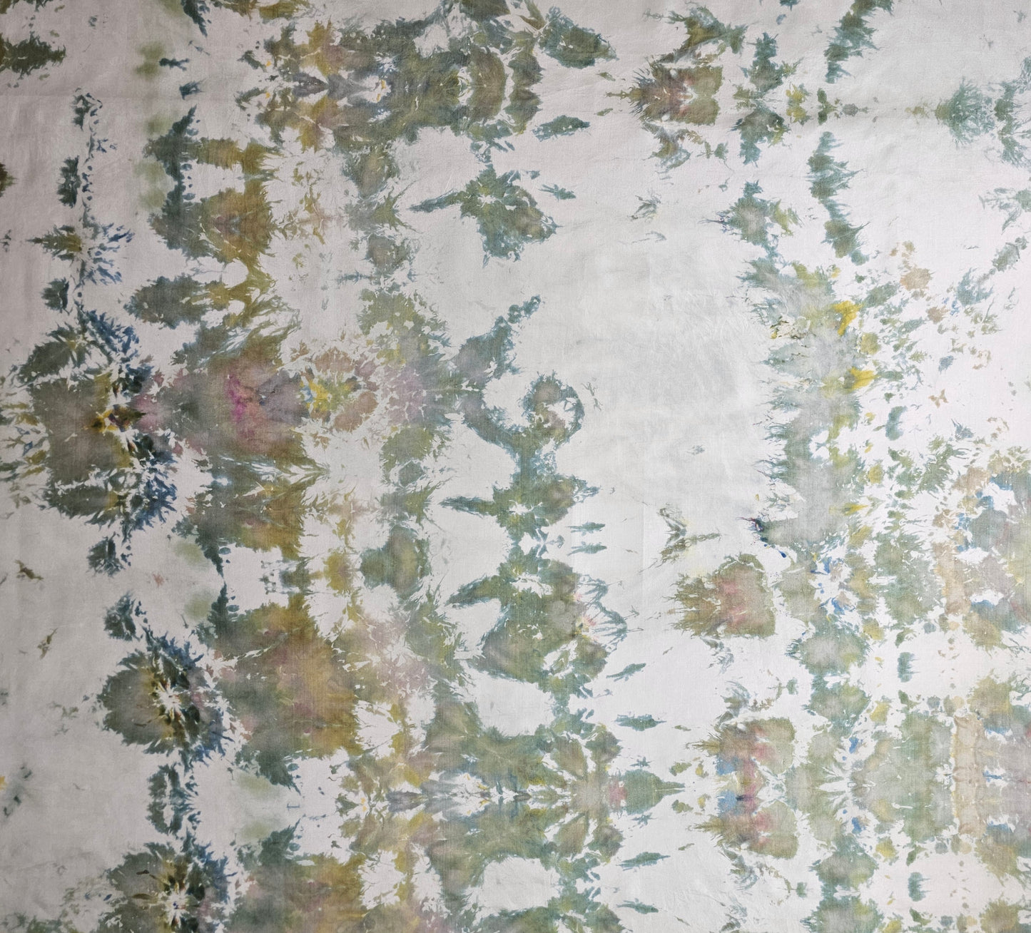 Handmade Ice-Dyed Silk Belly Dance Veil, Hobotai Sarong, Swimsuit Cover Up, Silk Wall Hanging... Happy Silk "Rea"