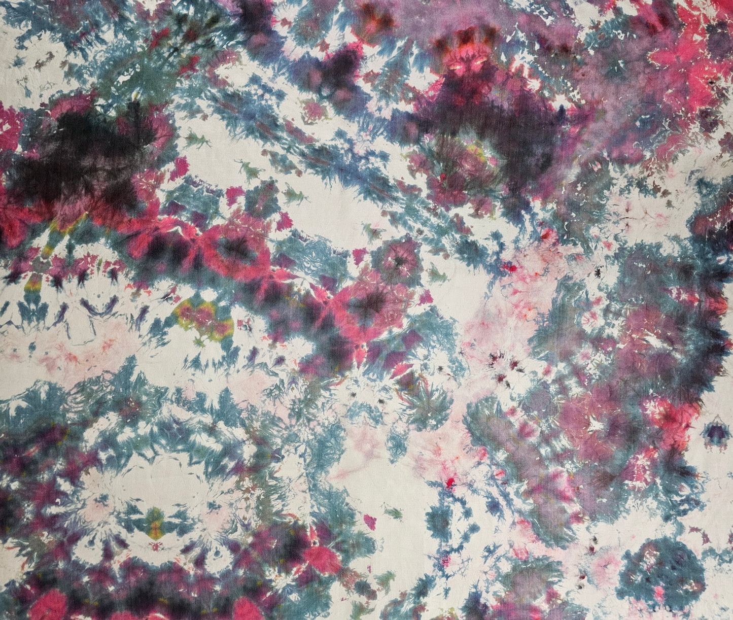 Handmade Ice-Dyed Silk Belly Dance Veil, Hobotai Sarong, Swimsuit Cover Up, Silk Wall Hanging... Happy Silk "Yara"