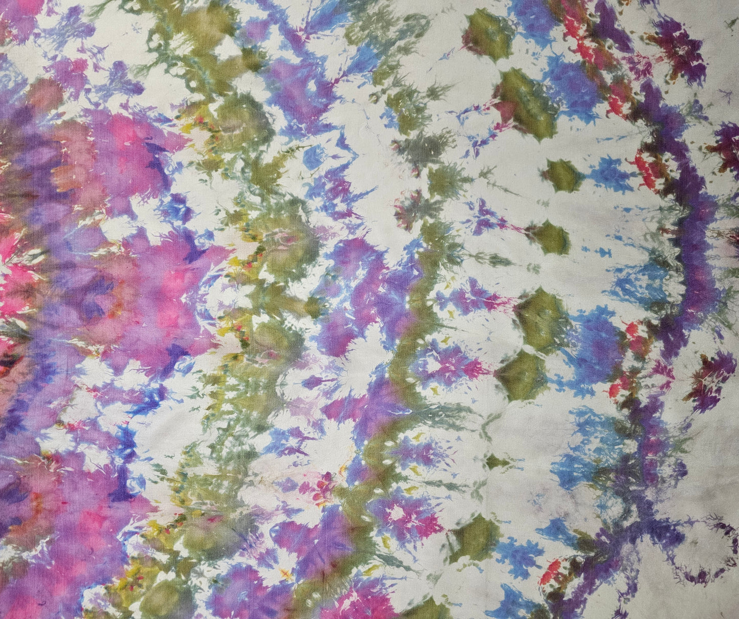 Handmade Ice-Dyed Silk Belly Dance Veil, Hobotai Sarong, Swimsuit Cover Up, Silk Wall Hanging... Happy Silk "Zoey"