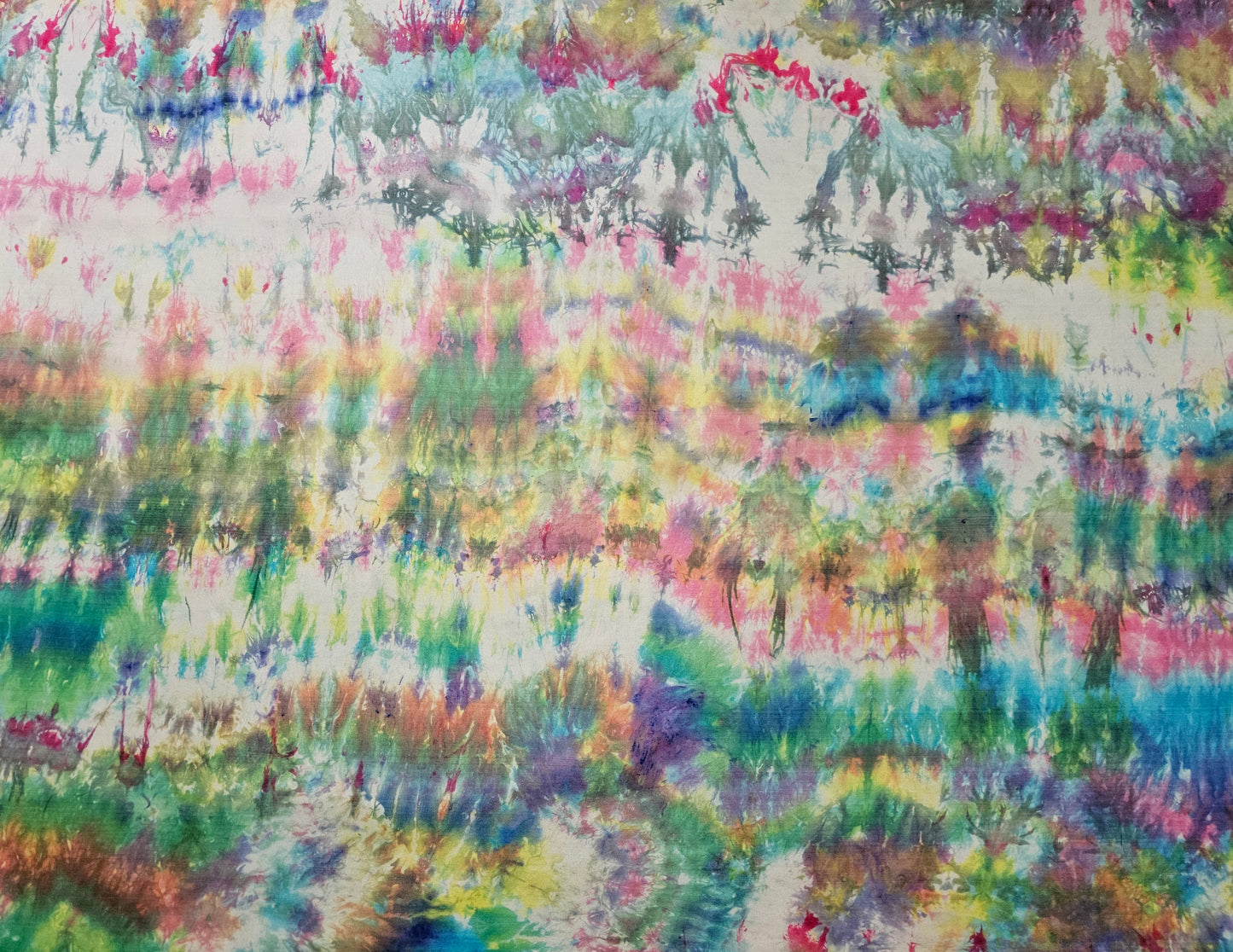 Handmade Ice-Dyed Silk Belly Dance Veil, Hobotai Sarong, Swimsuit Cover Up, Silk Wall Hanging... Happy Silk "Chloe"