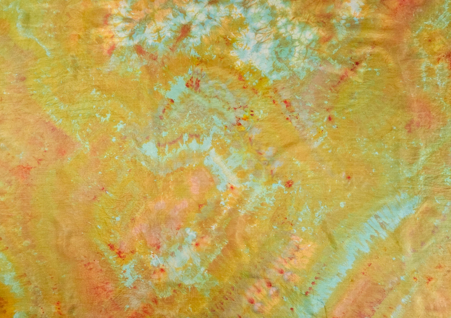 Handmade Ice-Dyed Silk Belly Dance Veil, Hobotai Sarong, Swimsuit Cover Up, Silk Wall Hanging... Happy Silk "Staci"