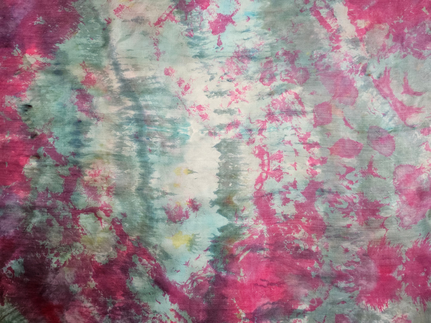 Handmade Ice-Dyed Silk Belly Dance Veil, Hobotai Sarong, Swimsuit Cover Up, Silk Wall Hanging... Happy Silk "Avery"