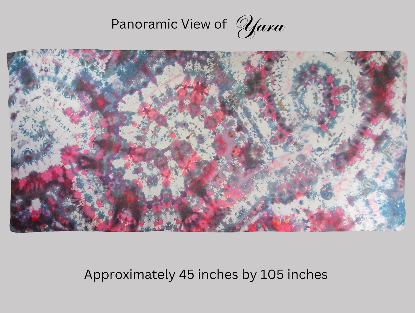 Handmade Ice-Dyed Silk Belly Dance Veil, Hobotai Sarong, Swimsuit Cover Up, Silk Wall Hanging... Happy Silk "Yara"