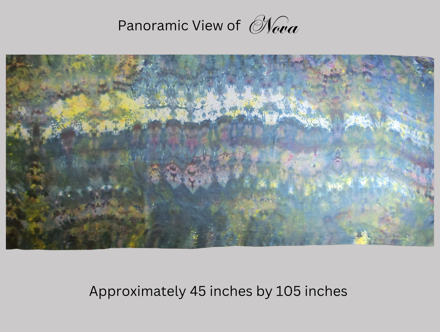 Handmade Ice-Dyed Silk Belly Dance Veil, Hobotai Sarong, Swimsuit Cover Up, Silk Wall Hanging... Happy Silk "Nova"