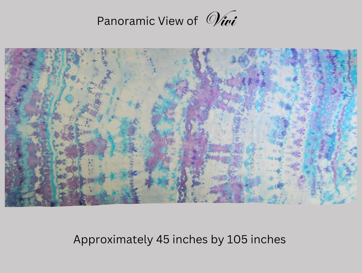 Handmade Ice-Dyed Silk Belly Dance Veil, Hobotai Sarong, Swimsuit Cover Up, Silk Wall Hanging... Happy Silk "Vivi"