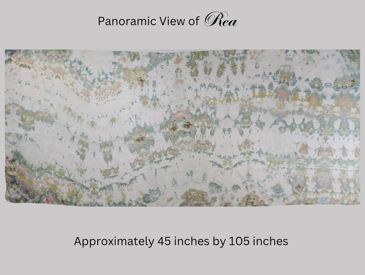 Handmade Ice-Dyed Silk Belly Dance Veil, Hobotai Sarong, Swimsuit Cover Up, Silk Wall Hanging... Happy Silk "Rea"