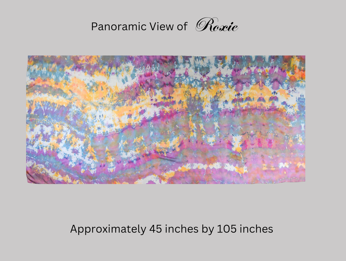 Handmade Ice-Dyed Silk Belly Dance Veil, Hobotai Sarong, Swimsuit Cover Up, Silk Wall Hanging... Happy Silk "Roxie"