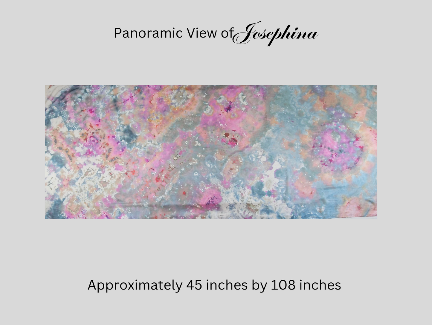 Handmade Ice-Dyed Silk Belly Dance Veil, Hobotai Sarong, Swimsuit Cover Up, Silk Wall Hanging... Happy Silk "Josephina"