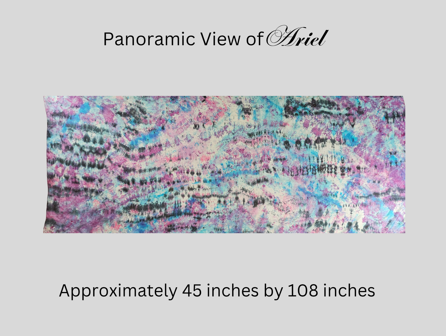 Handmade Ice-Dyed Silk Belly Dance Veil, Hobotai Sarong, Swimsuit Cover Up, Silk Wall Hanging... Happy Silk "Ariel"