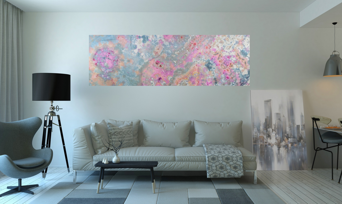 Handmade Ice-Dyed Silk Belly Dance Veil, Hobotai Sarong, Swimsuit Cover Up, Silk Wall Hanging... Happy Silk "Josephina"