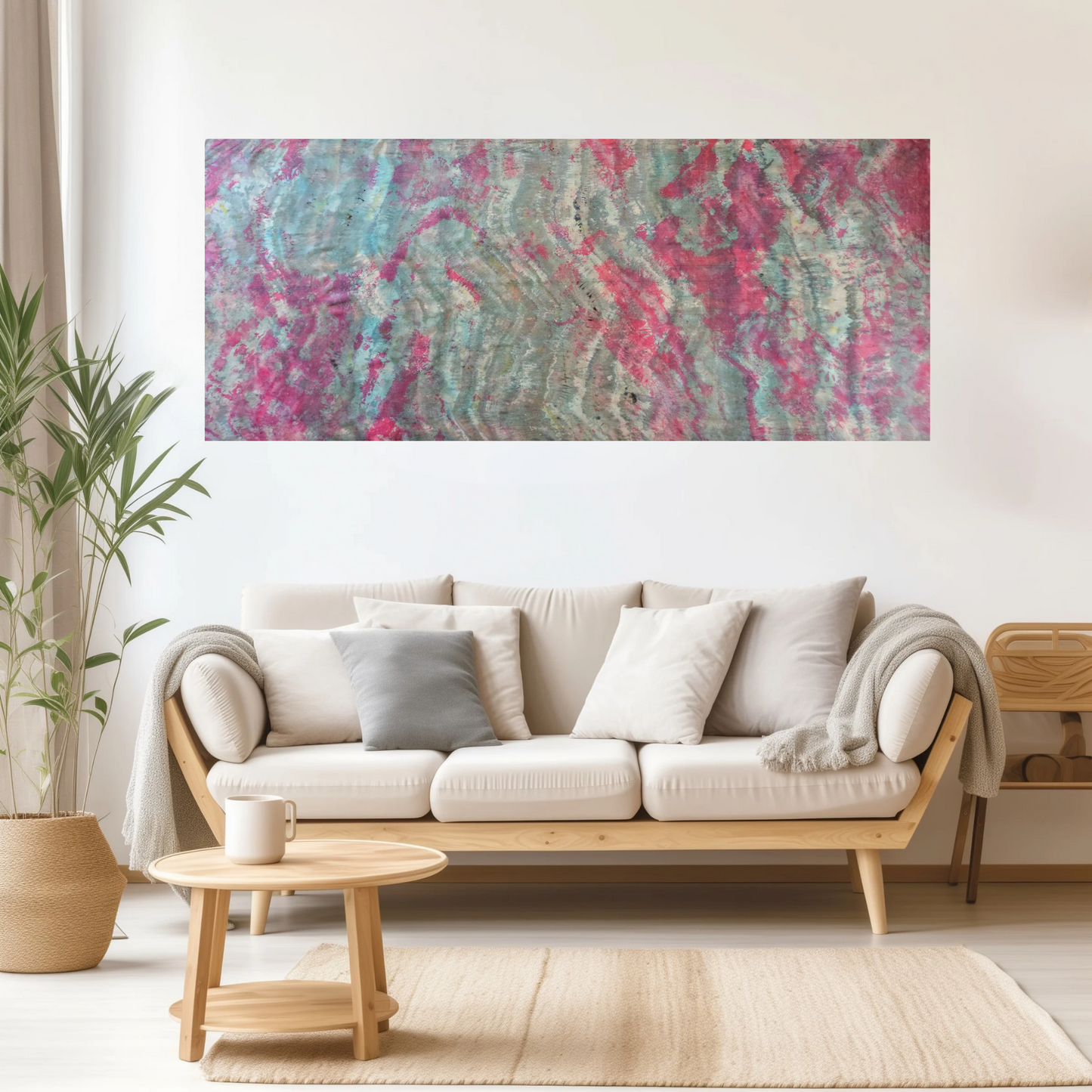 Handmade Ice-Dyed Silk Belly Dance Veil, Hobotai Sarong, Swimsuit Cover Up, Silk Wall Hanging... Happy Silk "Avery"