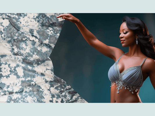 Handmade Ice-Dyed Silk Belly Dance Veil, Hobotai Sarong, Swimsuit Cover Up, Silk Wall Hanging... Happy Silk "Ivy"