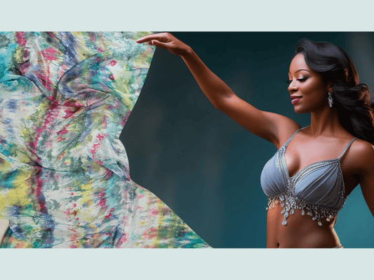 Handmade Ice-Dyed Silk Belly Dance Veil, Hobotai Sarong, Swimsuit Cover Up, Silk Wall Hanging... Happy Silk "Chloe"